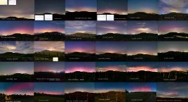 Polární záře - přehled za rok 2025