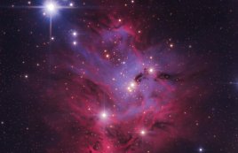 NGC 2264: Detail mlhoviny Vánoční stromeček