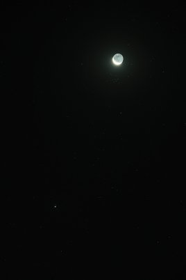 Mesiac v Jasličkách a Jupiter