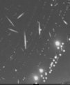 Autor: Jakub Koukal - Souhrnný snímek zachycených meteorů z listopadu 2023 (do 18.11.2023), pořízený kamerou Ždánice E.