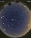Autor: Martin Gembec - Mapa oblohy 11. února 2015 v 18:00 SEČ. Data: Stellarium